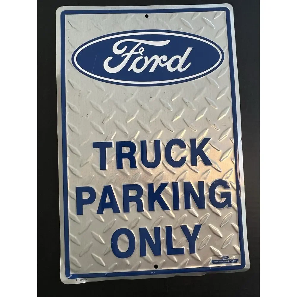 Ford Official Licensed Metal Sign Lot Of 4 Garage Man Cave Wall Decor Truck